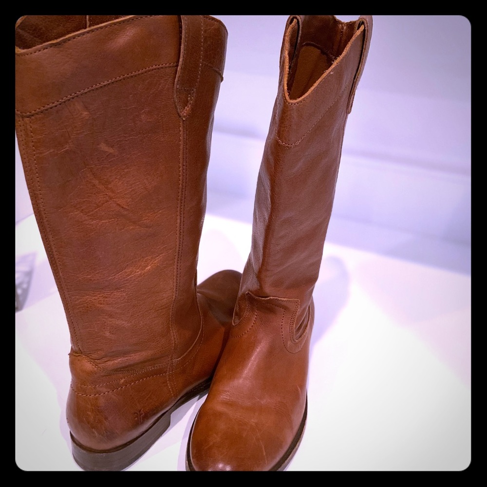 Frye Cognac Boots